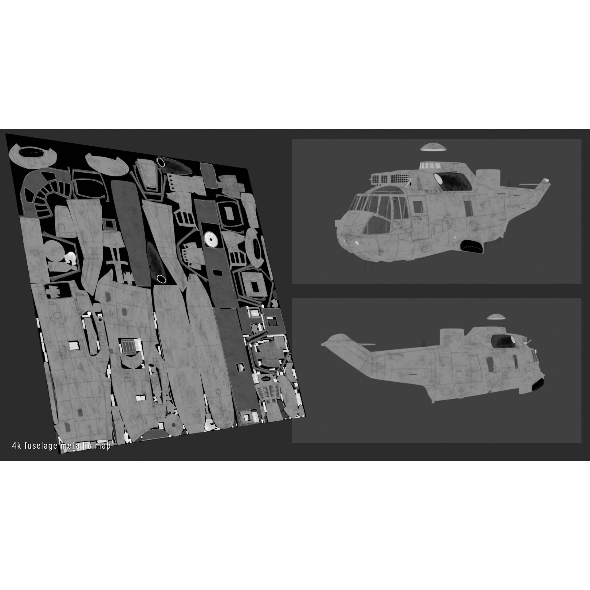 Westland Sea King HAR5 - Rigged PBR 3D Model - View 27