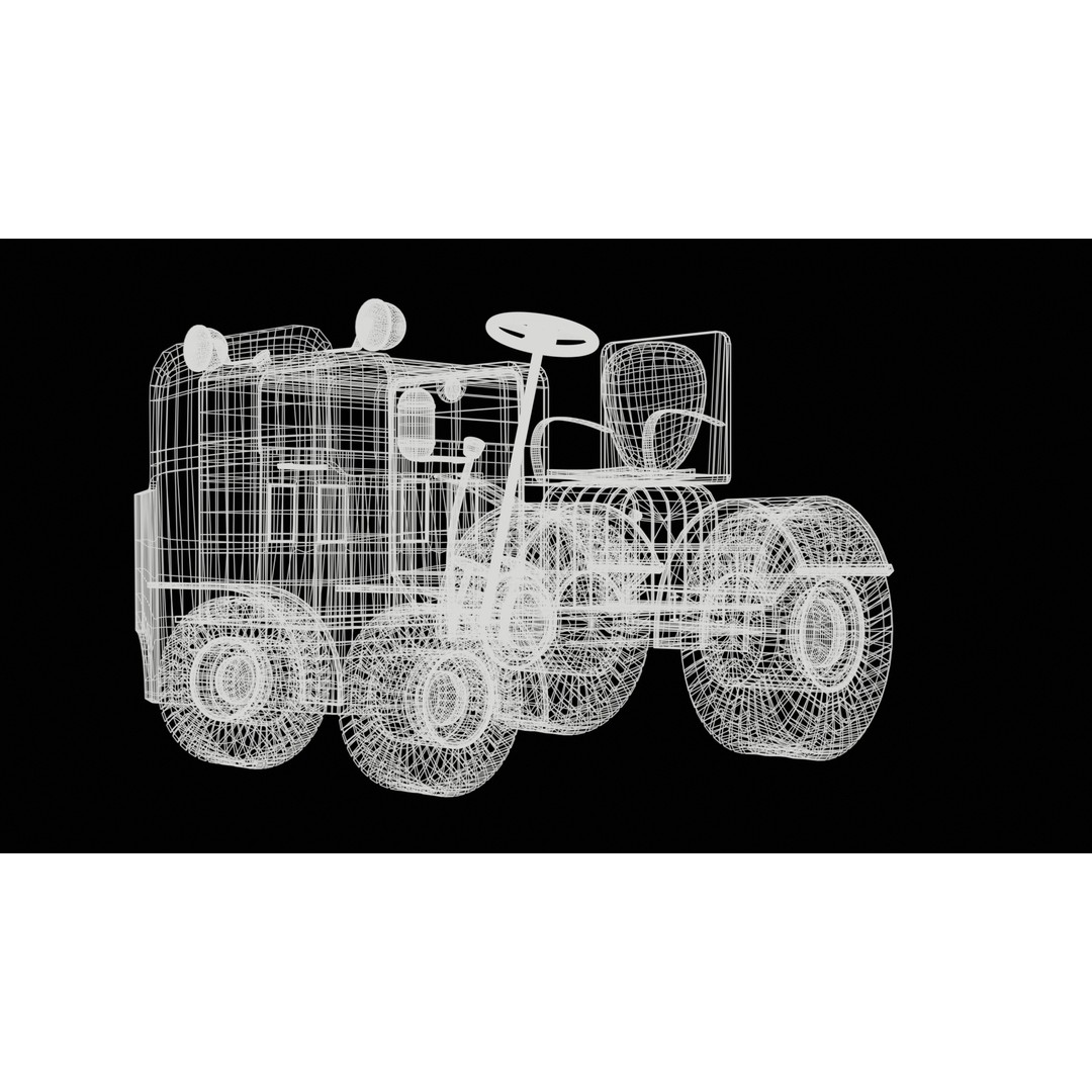 Clarktor Tug 3D Model – PBR Industrial Vehicle with 4K Textures - View 11