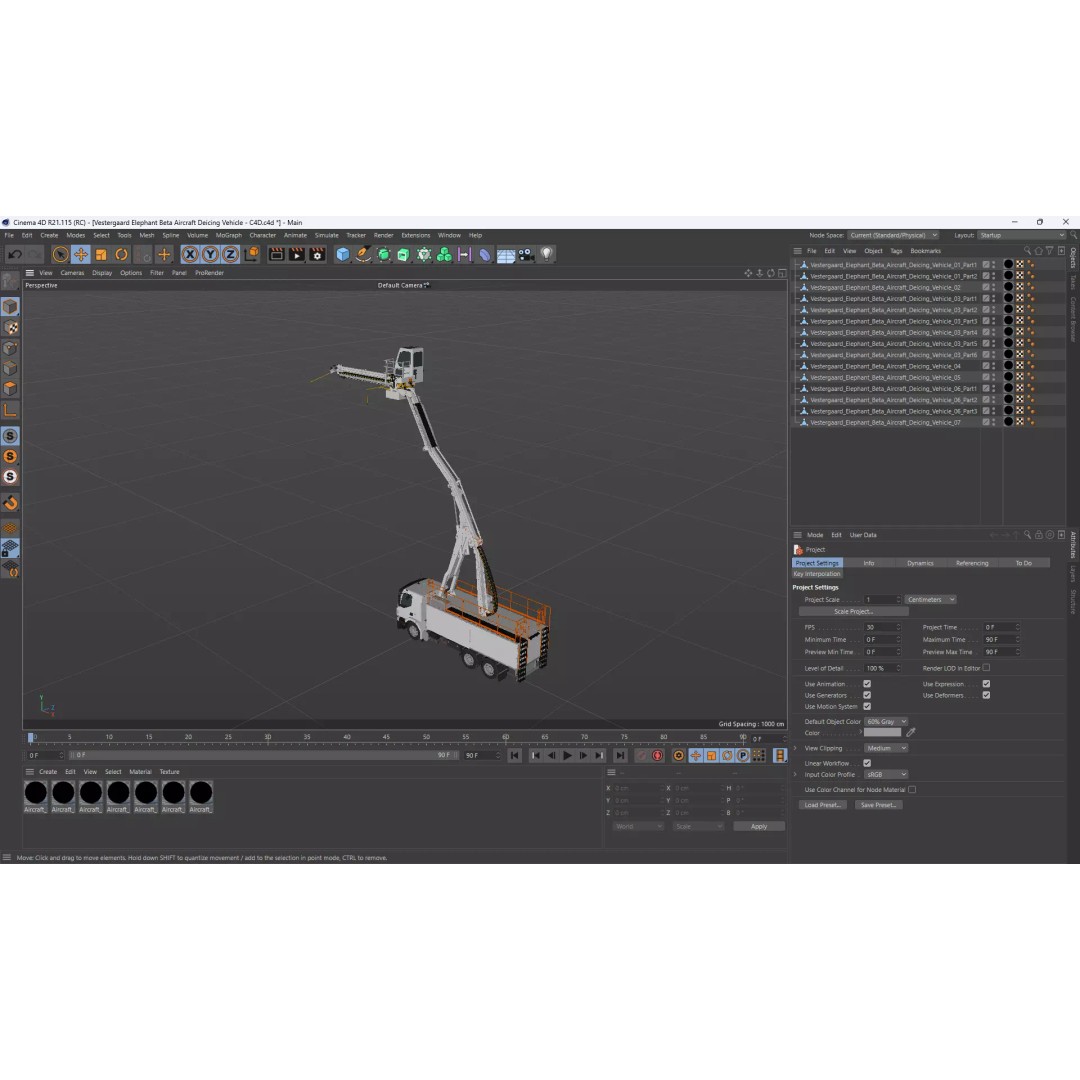 Vestergaard Elephant Beta Aircraft Deicing Vehicle 3D Model – High Poly PBR Asset, FBX & OBJ - View 12