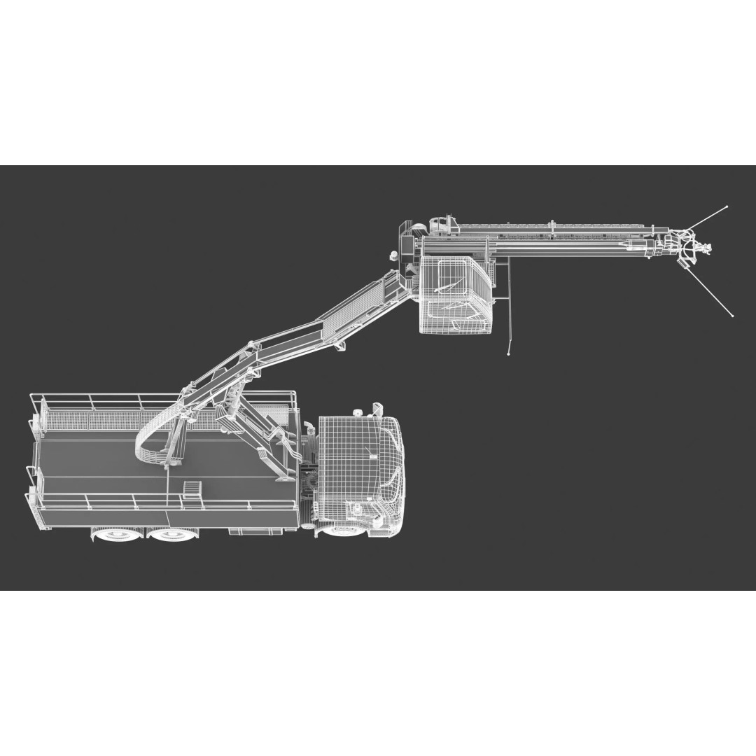 Vestergaard Elephant Beta Aircraft Deicing Vehicle 3D Model – High Poly PBR Asset, FBX & OBJ - View 22