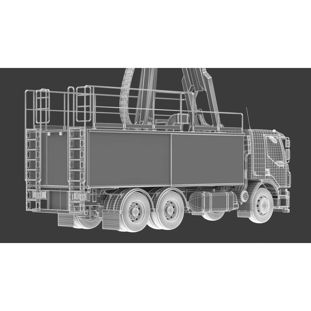 Vestergaard Elephant Beta Aircraft Deicing Vehicle 3D Model – High Poly PBR Asset, FBX & OBJ - View 23
