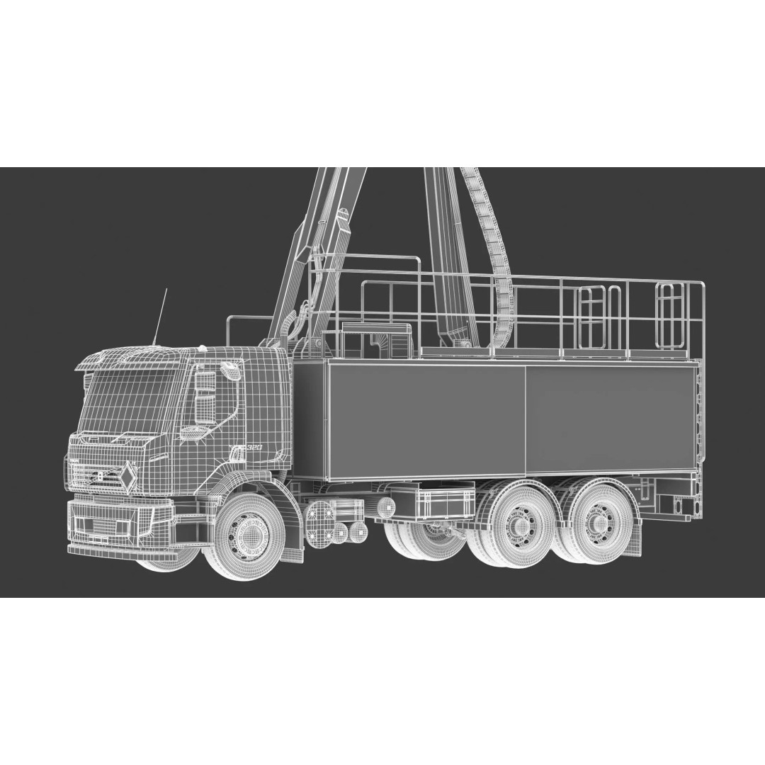 Vestergaard Elephant Beta Aircraft Deicing Vehicle 3D Model – High Poly PBR Asset, FBX & OBJ - View 3