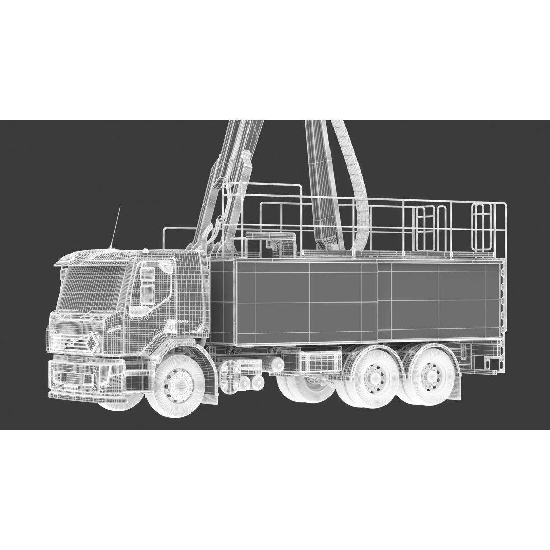 Vestergaard Elephant Beta Aircraft Deicing Vehicle 3D Model – High Poly PBR Asset, FBX & OBJ - View 4