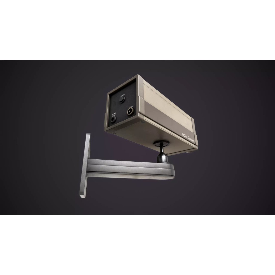 CCTV Camera 3D Model – Low Poly Industrial Design, Game Ready - View 12