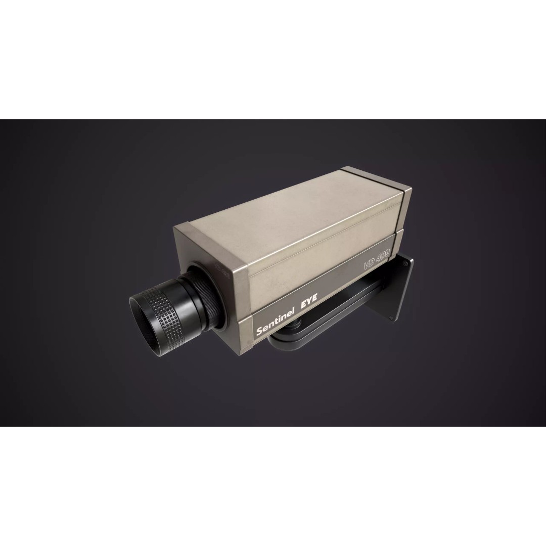 CCTV Camera 3D Model – Low Poly Industrial Design, Game Ready - View 13