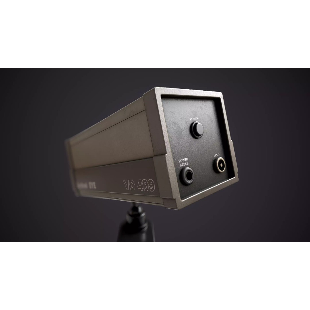 CCTV Camera 3D Model – Low Poly Industrial Design, Game Ready - View 7