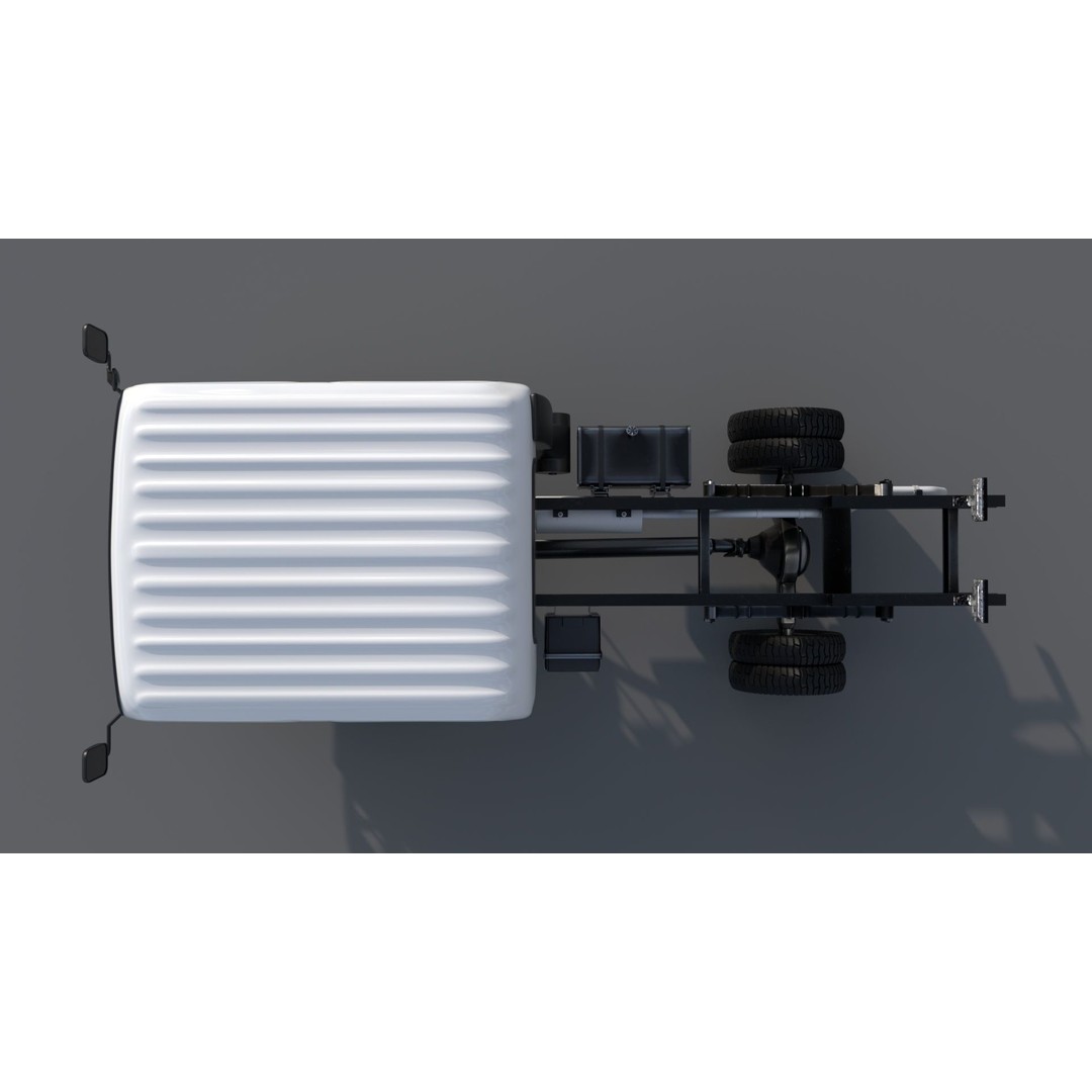 ISUZU N Series NPR 75-190 3D Model – High Detail Truck Asset, FBX, OBJ - View 10