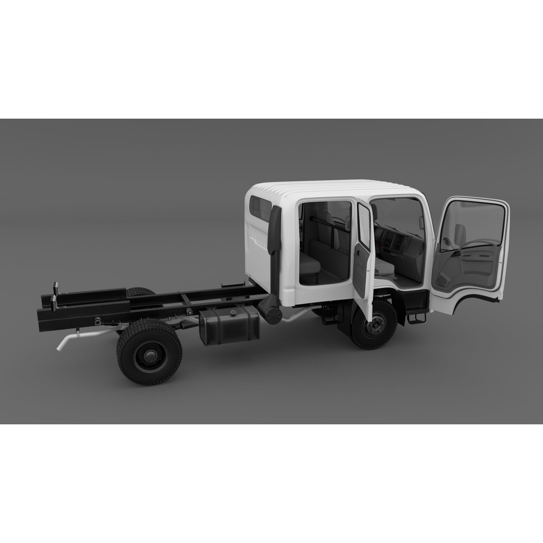 ISUZU N Series NPR 75-190 3D Model – High Detail Truck Asset, FBX, OBJ - View 12