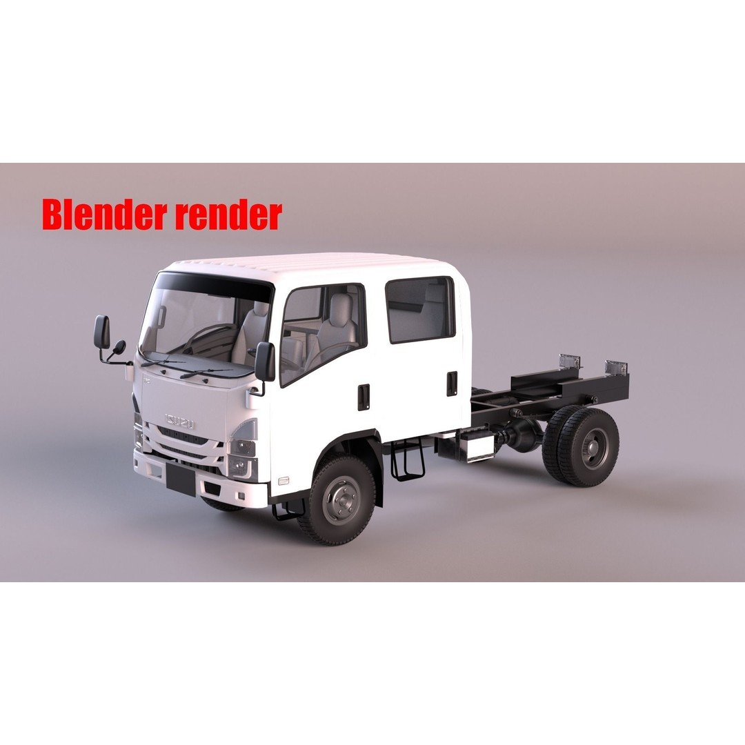 ISUZU N Series NPR 75-190 3D Model – High Detail Truck Asset, FBX, OBJ - View 14