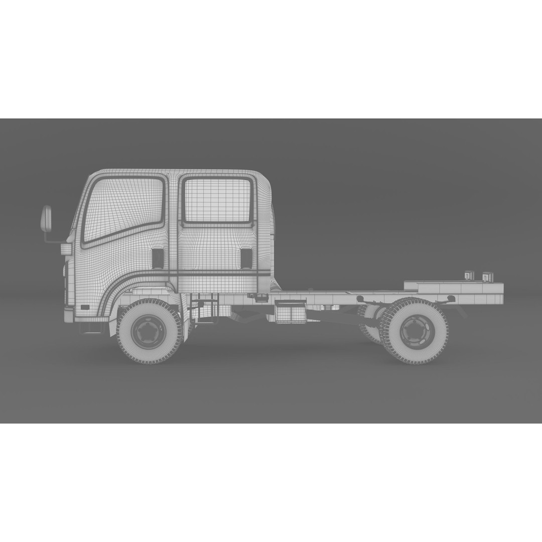 ISUZU N Series NPR 75-190 3D Model – High Detail Truck Asset, FBX, OBJ - View 18