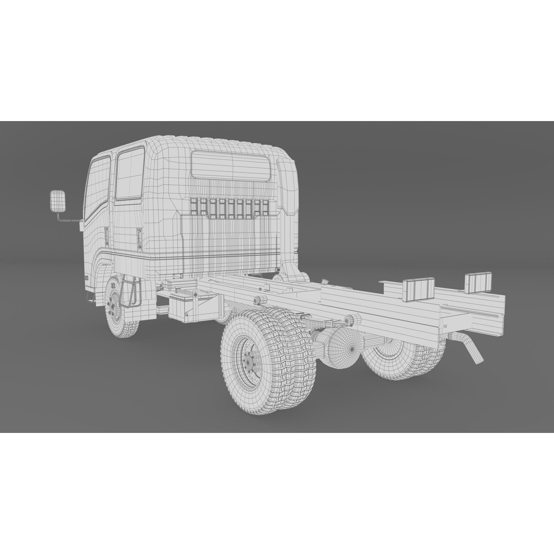 ISUZU N Series NPR 75-190 3D Model – High Detail Truck Asset, FBX, OBJ - View 19