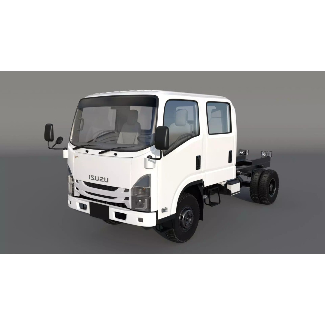 ISUZU N Series NPR 75-190 3D Model – High Detail Truck Asset, FBX, OBJ - View 2