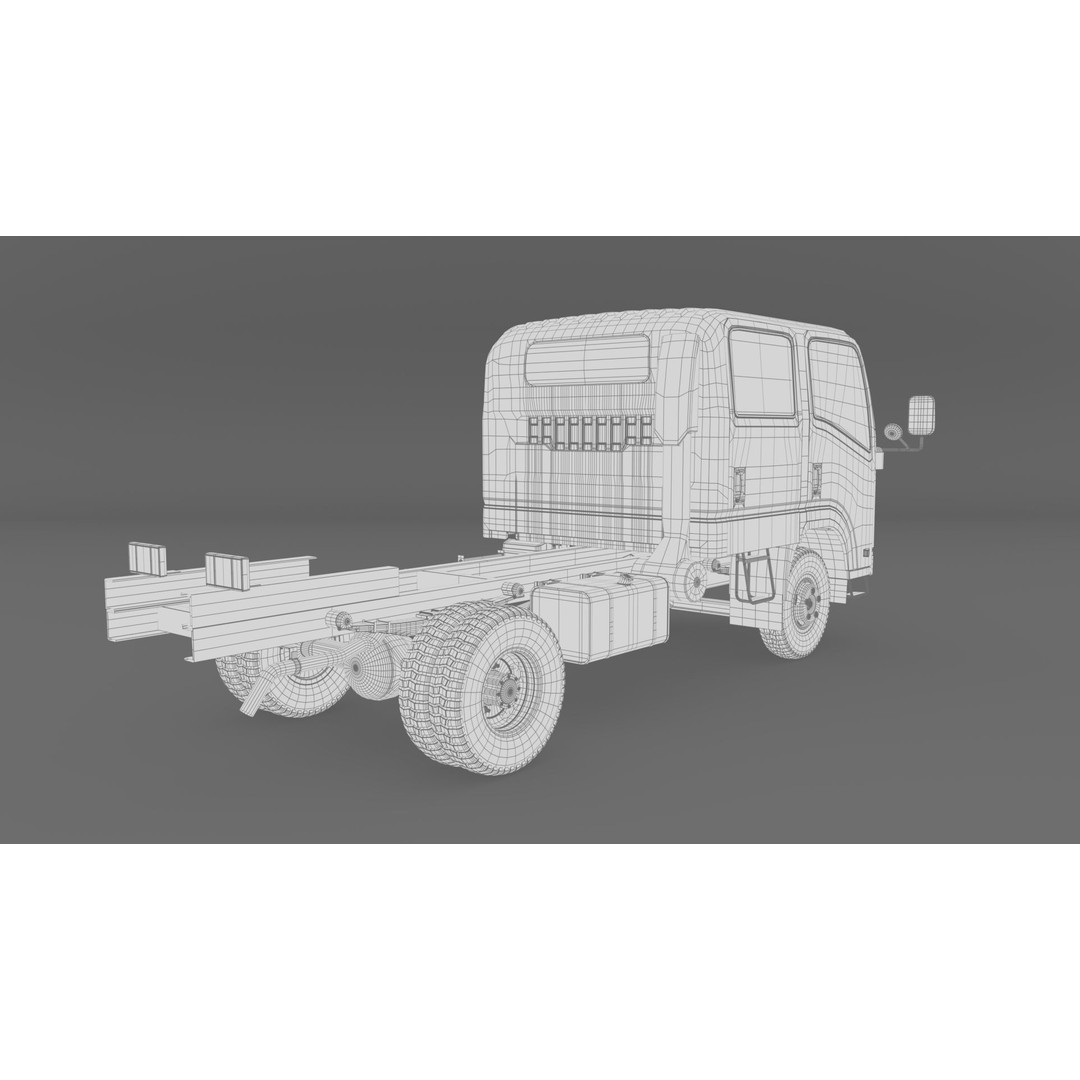 ISUZU N Series NPR 75-190 3D Model – High Detail Truck Asset, FBX, OBJ - View 23