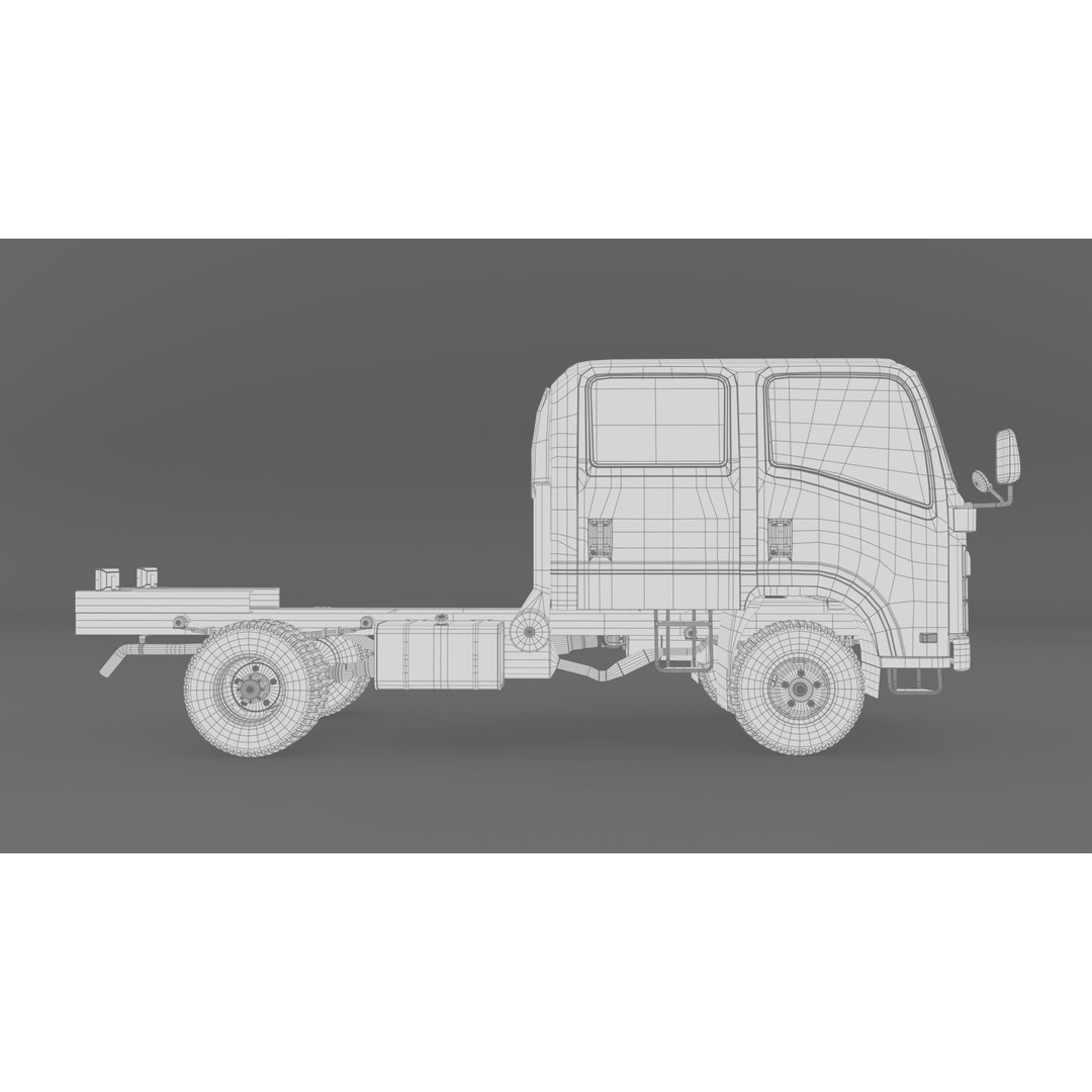ISUZU N Series NPR 75-190 3D Model – High Detail Truck Asset, FBX, OBJ - View 25