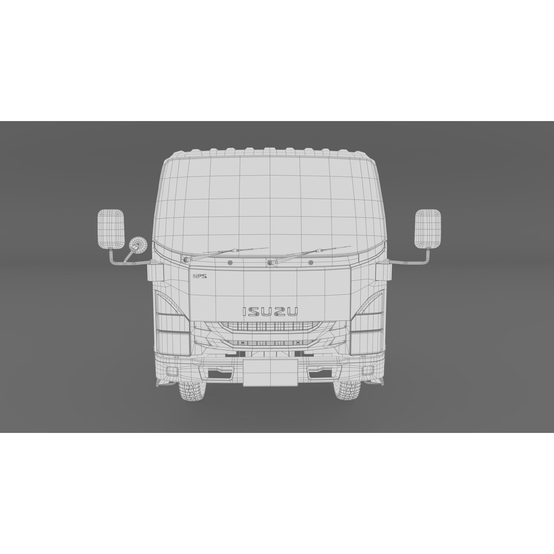ISUZU N Series NPR 75-190 3D Model – High Detail Truck Asset, FBX, OBJ - View 29