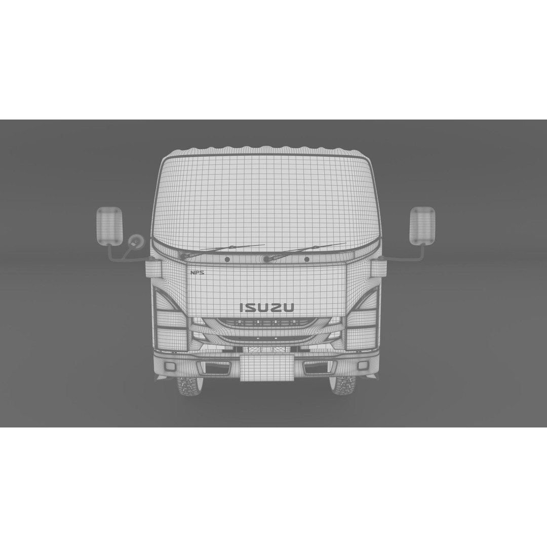ISUZU N Series NPR 75-190 3D Model – High Detail Truck Asset, FBX, OBJ - View 30