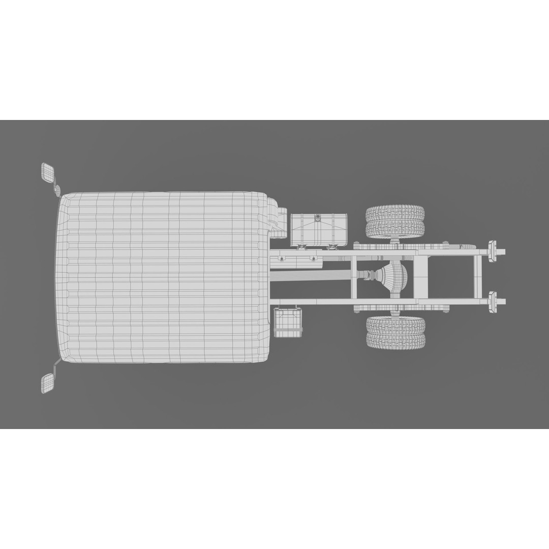 ISUZU N Series NPR 75-190 3D Model – High Detail Truck Asset, FBX, OBJ - View 31