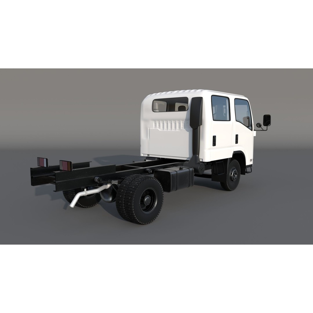 ISUZU N Series NPR 75-190 3D Model – High Detail Truck Asset, FBX, OBJ - View 6