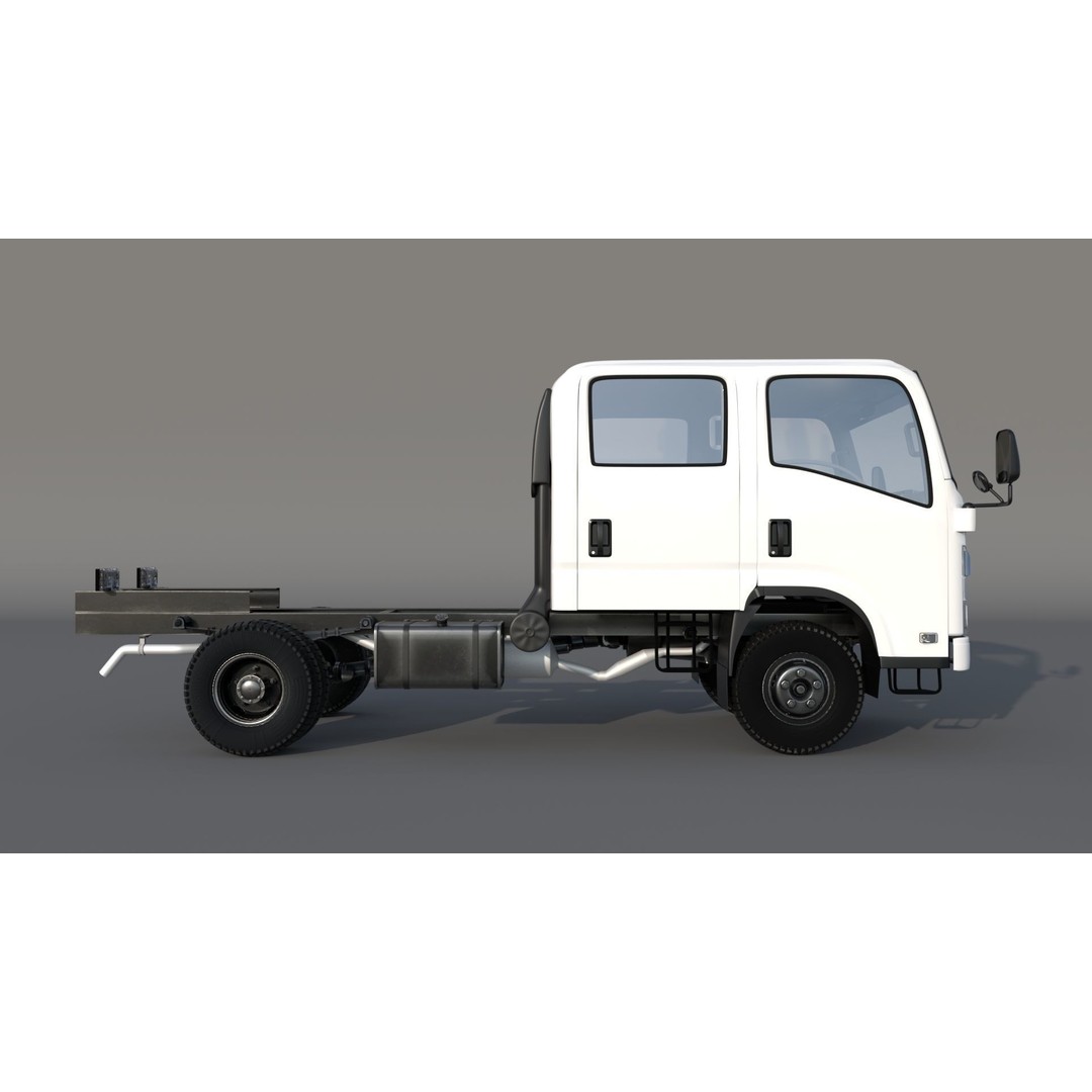 ISUZU N Series NPR 75-190 3D Model – High Detail Truck Asset, FBX, OBJ - View 7