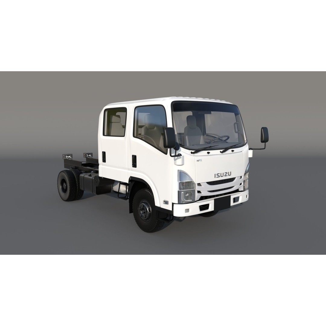 ISUZU N Series NPR 75-190 3D Model – High Detail Truck Asset, FBX, OBJ - View 8