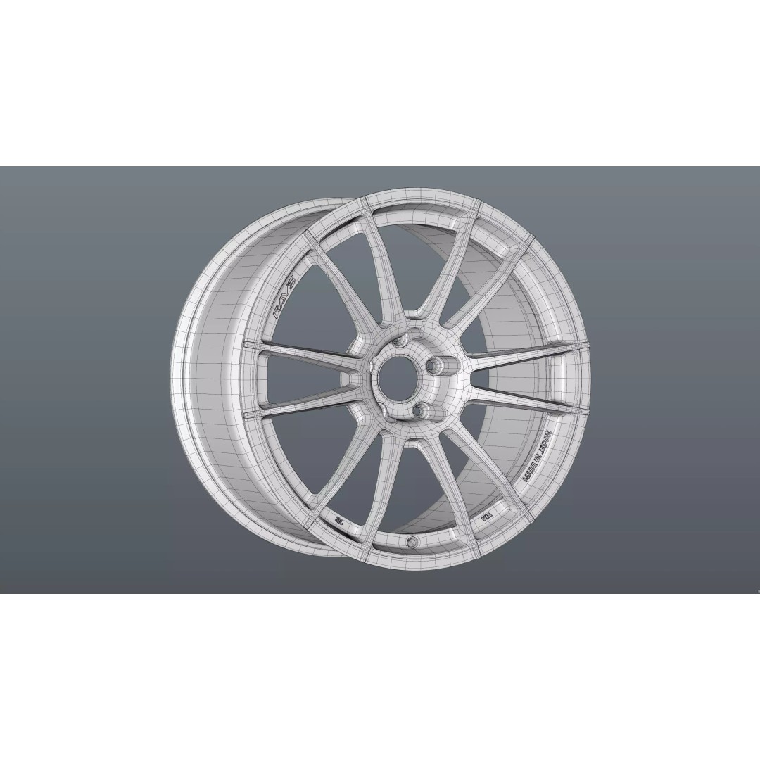RAYS GRAM LIGHTS 57XR 3D Model – Low Poly Vehicle Part, FBX/OBJ - View 25