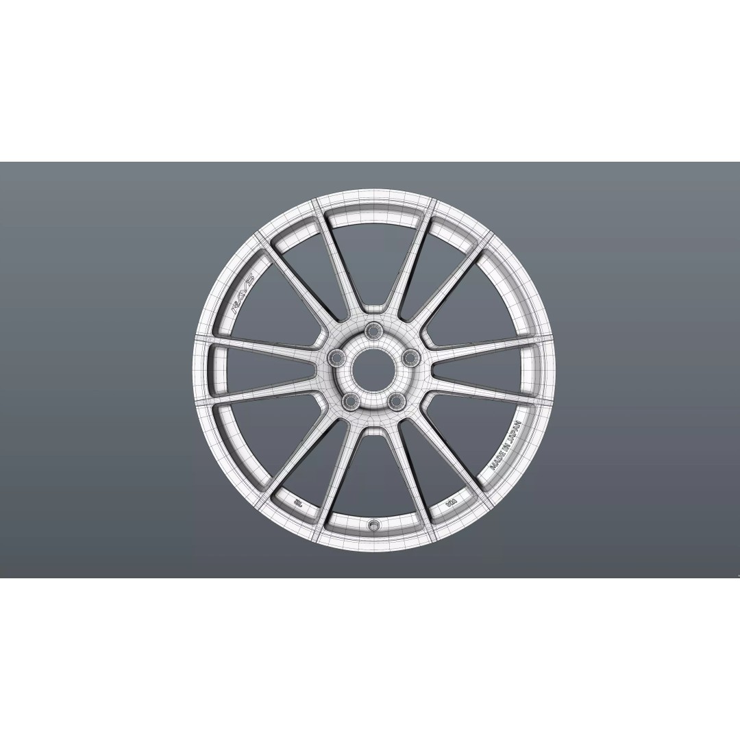 RAYS GRAM LIGHTS 57XR 3D Model – Low Poly Vehicle Part, FBX/OBJ - View 26