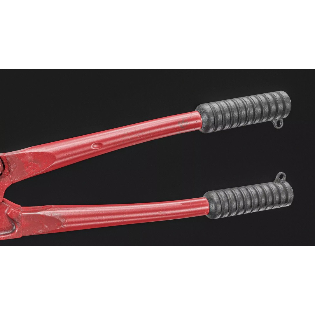 Bolt Cutter 3D Model – Low Poly Game Ready Asset, FBX & PBR Textures - View 11