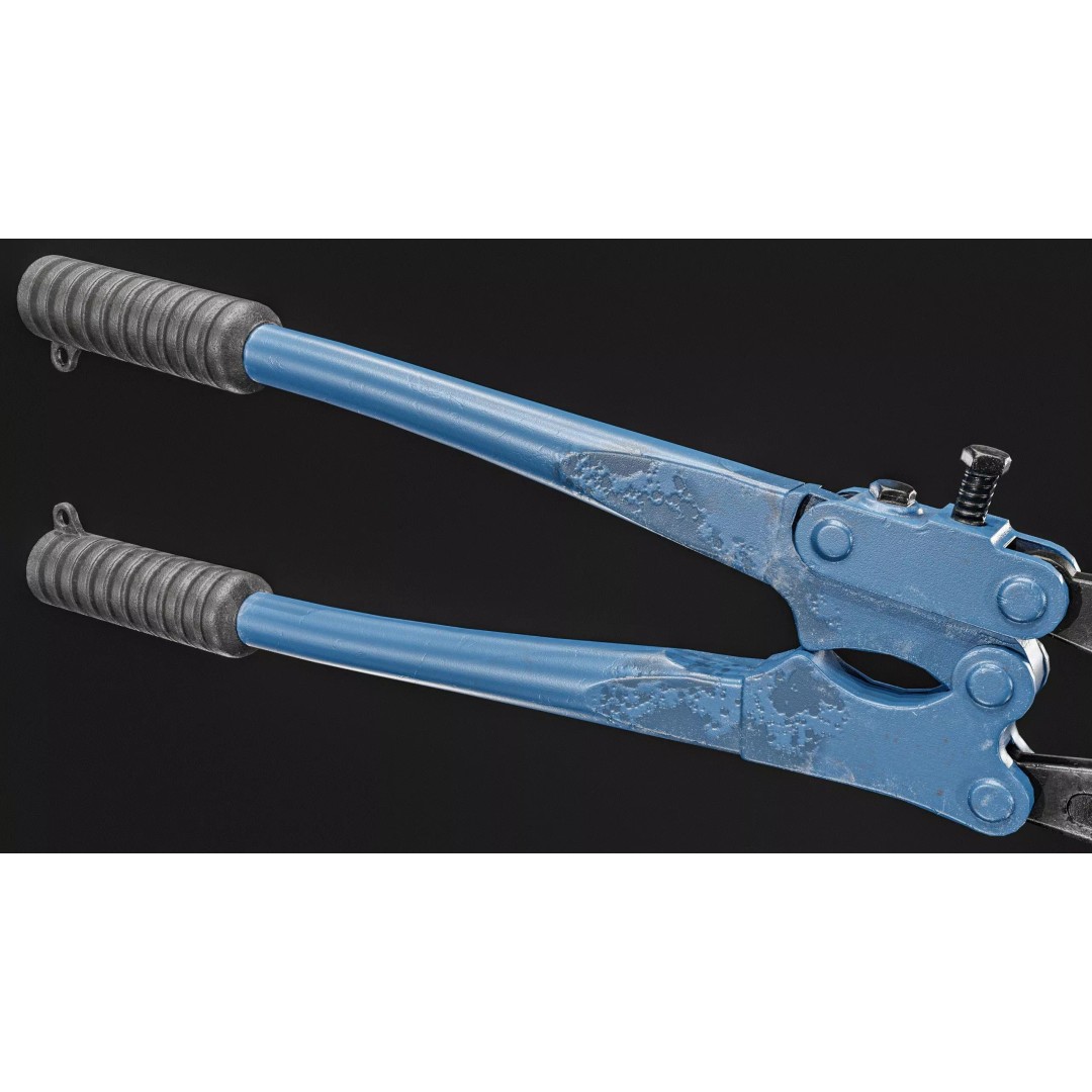 Bolt Cutter 3D Model – Low Poly Game Ready Asset, FBX & PBR Textures - View 24