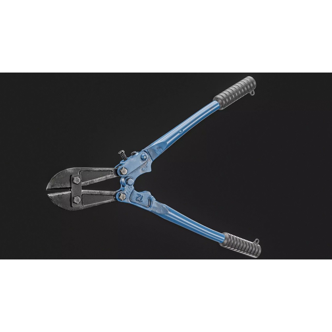 Bolt Cutter 3D Model – Low Poly Game Ready Asset, FBX & PBR Textures - View 25
