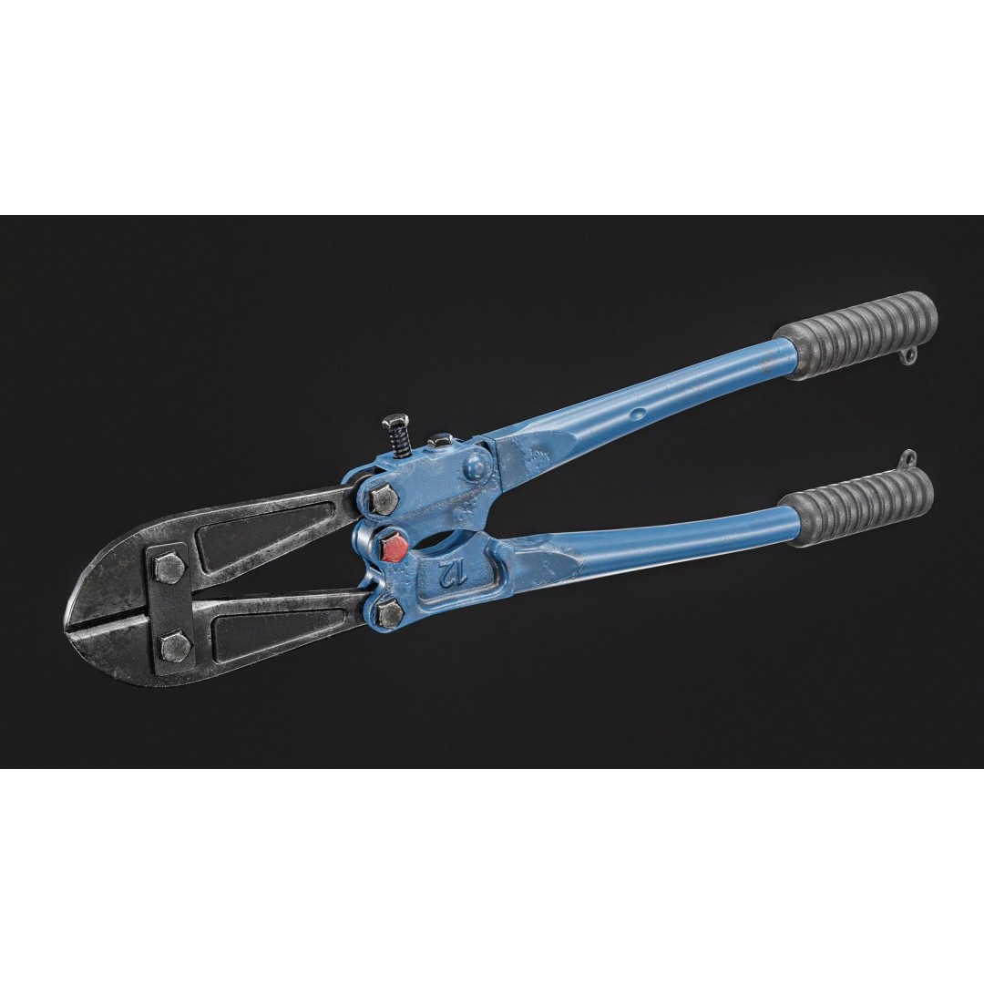 Bolt Cutter 3D Model – Low Poly Game Ready Asset, FBX & PBR Textures - View 26