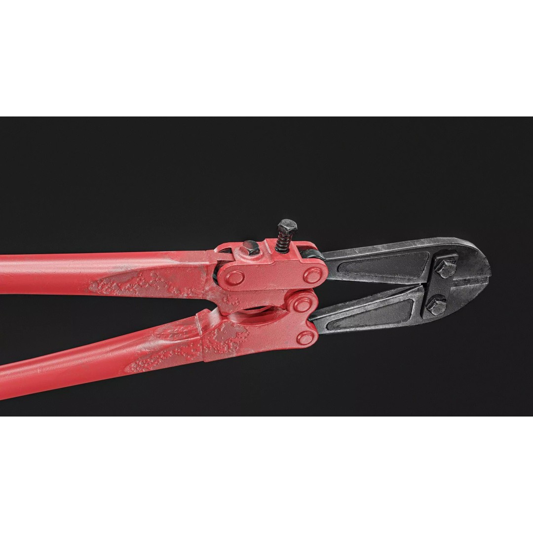 Bolt Cutter 3D Model – Low Poly Game Ready Asset, FBX & PBR Textures - View 34