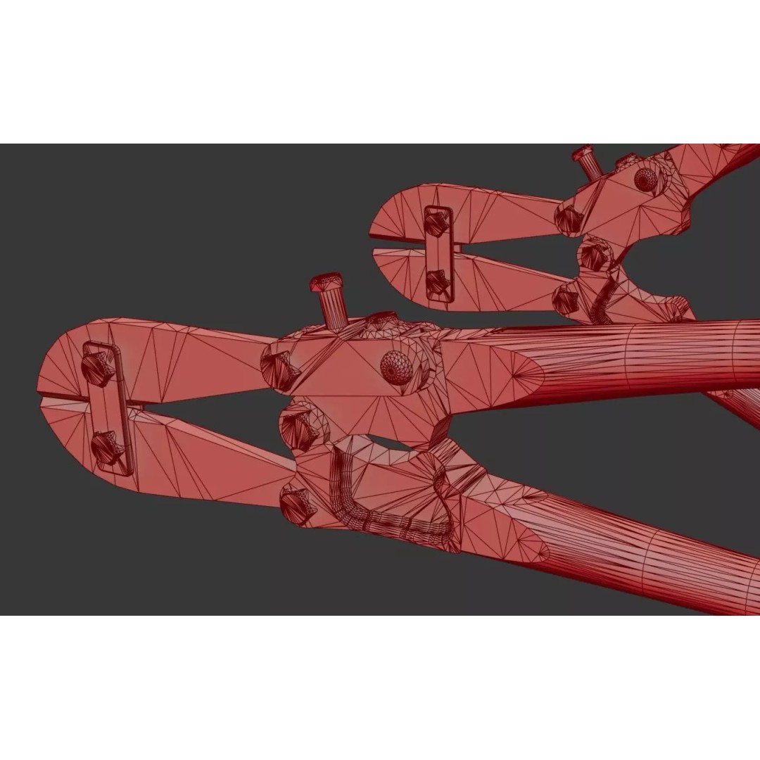 Bolt Cutter 3D Model – Low Poly Game Ready Asset, FBX & PBR Textures - View 36