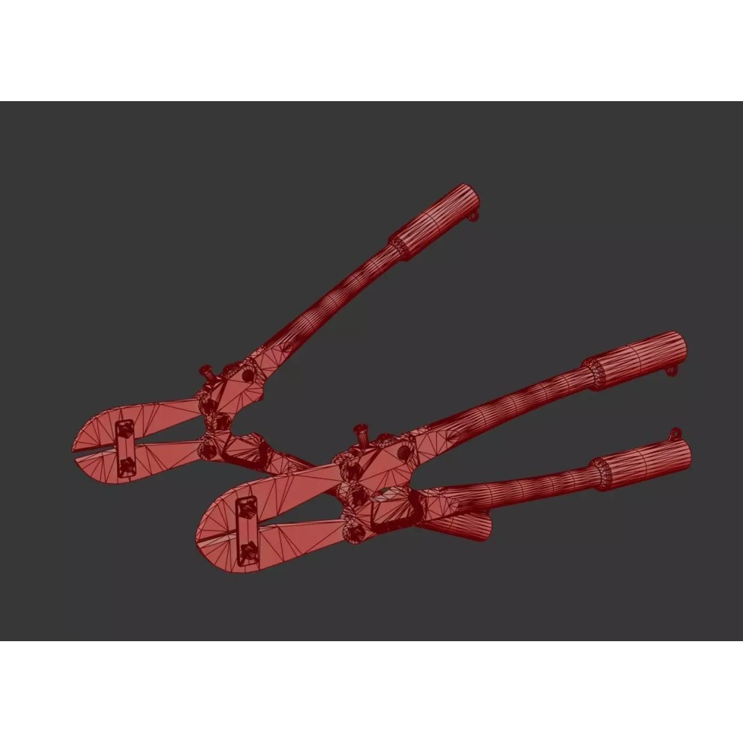 Bolt Cutter 3D Model – Low Poly Game Ready Asset, FBX & PBR Textures - View 38