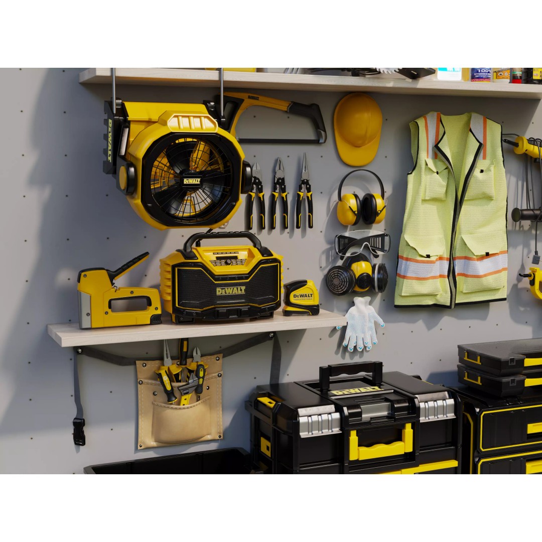 Complete Workshop Garage Tool Wall Organizer 3D Model – High Poly, PBR, FBX - View 3