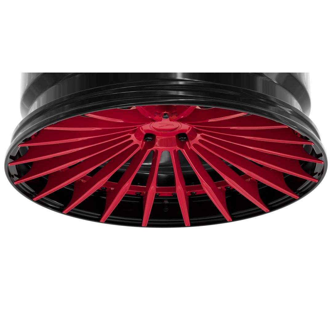 Deep Concave Car Rim 3D Model – Low Poly PBR Asset, FBX, OBJ, Blender - View 12