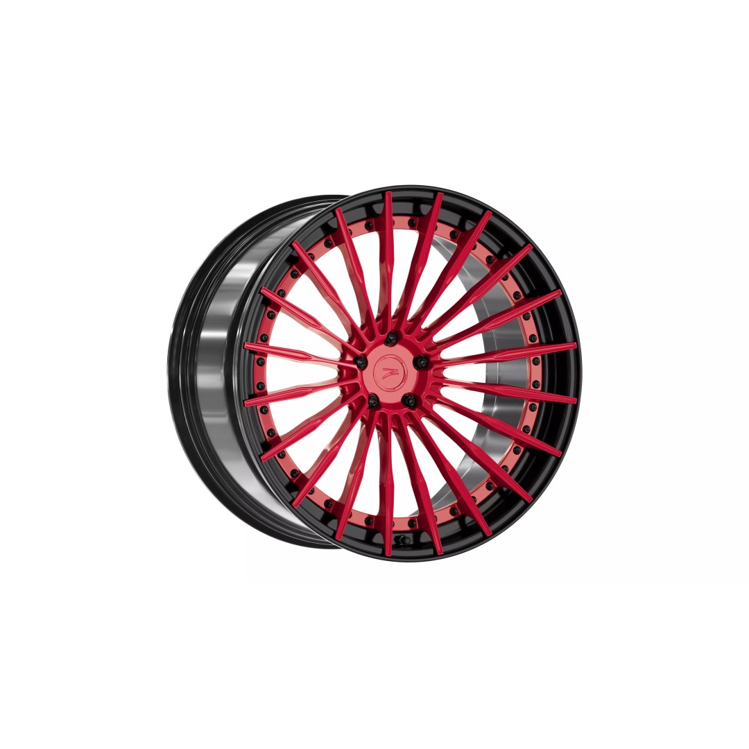 Deep Concave Car Rim 3D Model – Low Poly PBR Asset, FBX, OBJ, Blender - View 2