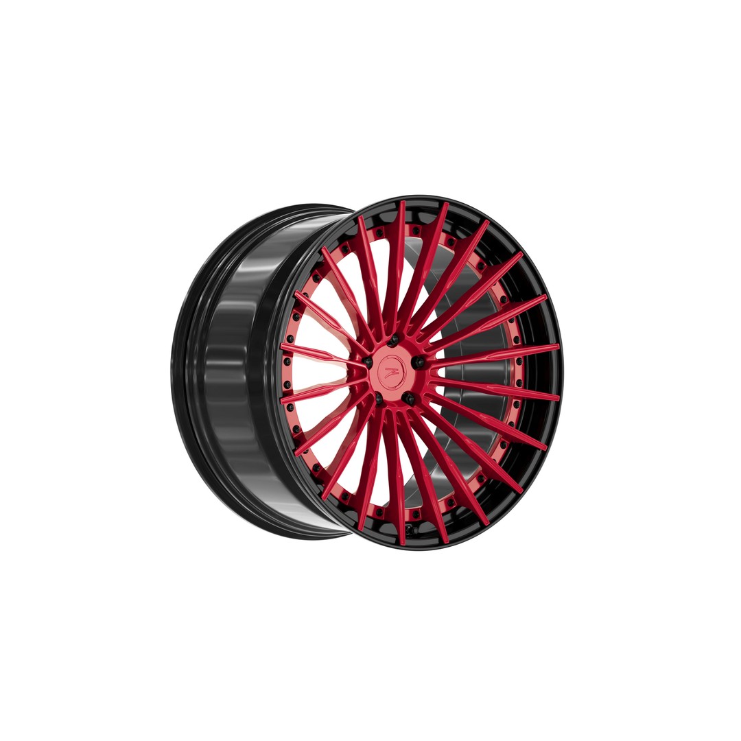 Deep Concave Car Rim 3D Model – Low Poly PBR Asset, FBX, OBJ, Blender - View 3