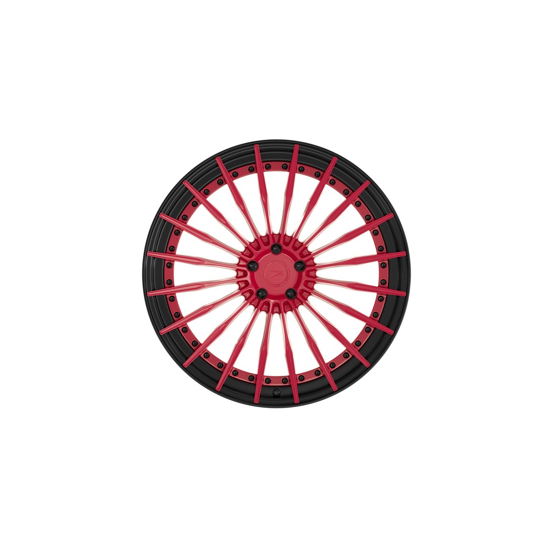 Deep Concave Car Rim 3D Model – Low Poly PBR Asset, FBX, OBJ, Blender - View 4