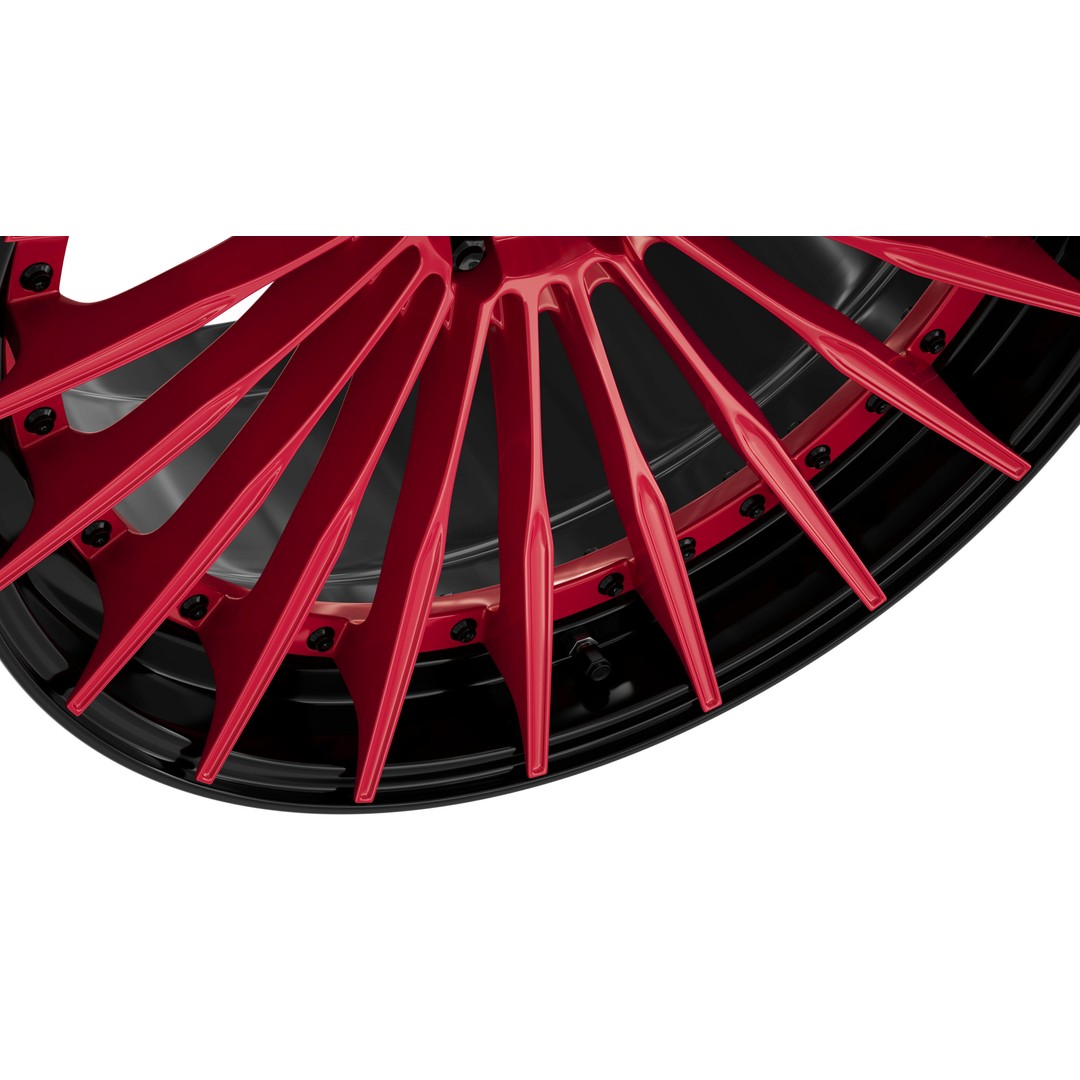 Deep Concave Car Rim 3D Model – Low Poly PBR Asset, FBX, OBJ, Blender - View 9