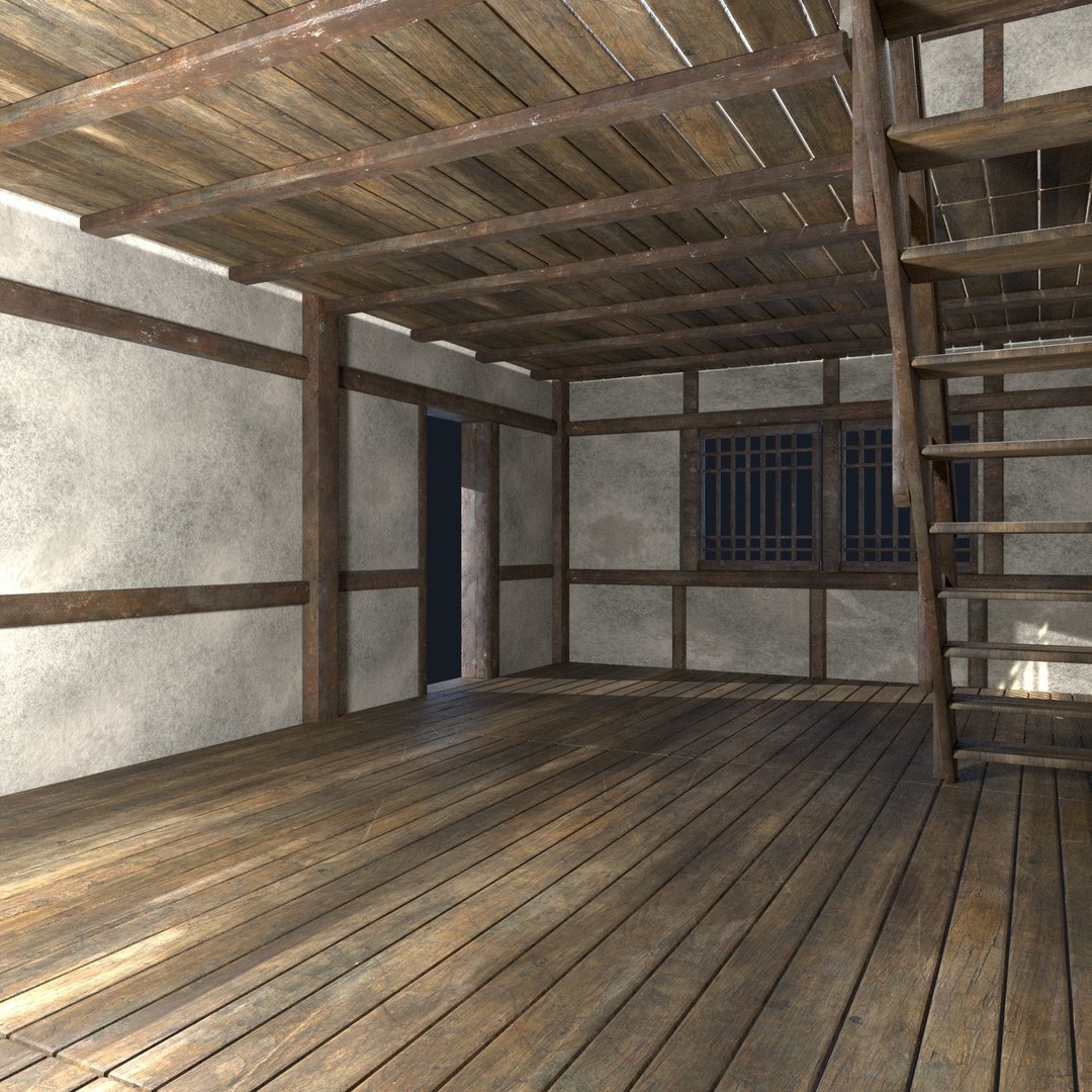 Asian House 3D Model – Low Poly Game-Ready Collection, FBX & OBJ - View 11