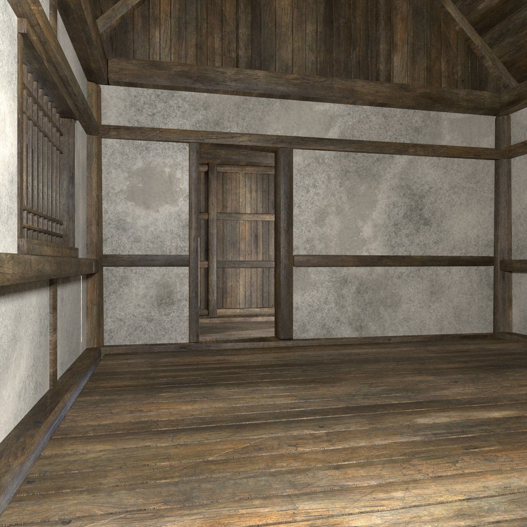 Asian House 3D Model – Low Poly Game-Ready Collection, FBX & OBJ - View 16