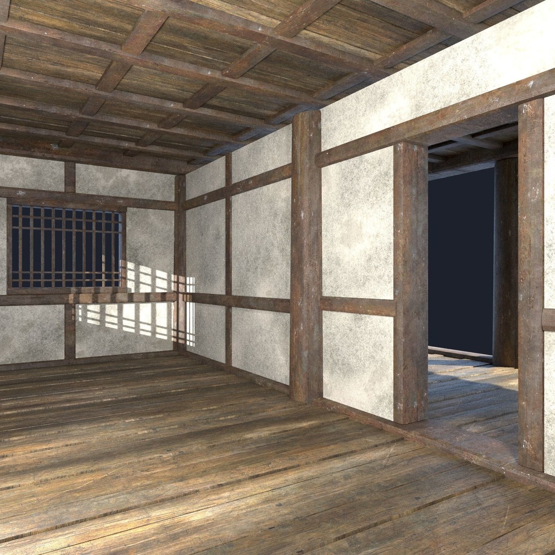 Asian House 3D Model – Low Poly Game-Ready Collection, FBX & OBJ - View 31