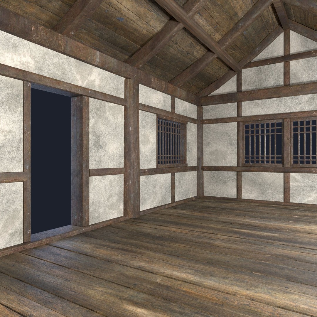 Asian House 3D Model – Low Poly Game-Ready Collection, FBX & OBJ - View 36
