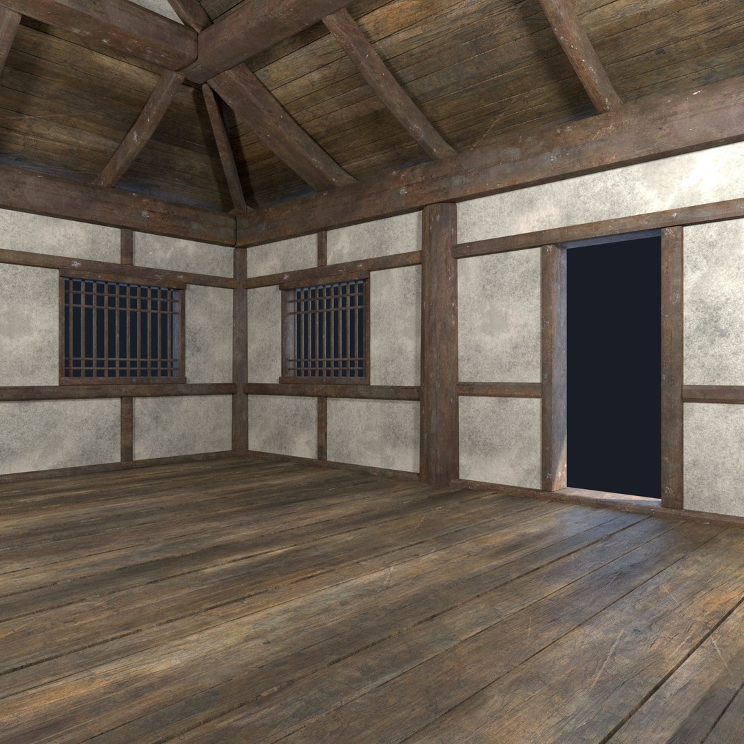 Asian House 3D Model – Low Poly Game-Ready Collection, FBX & OBJ - View 41