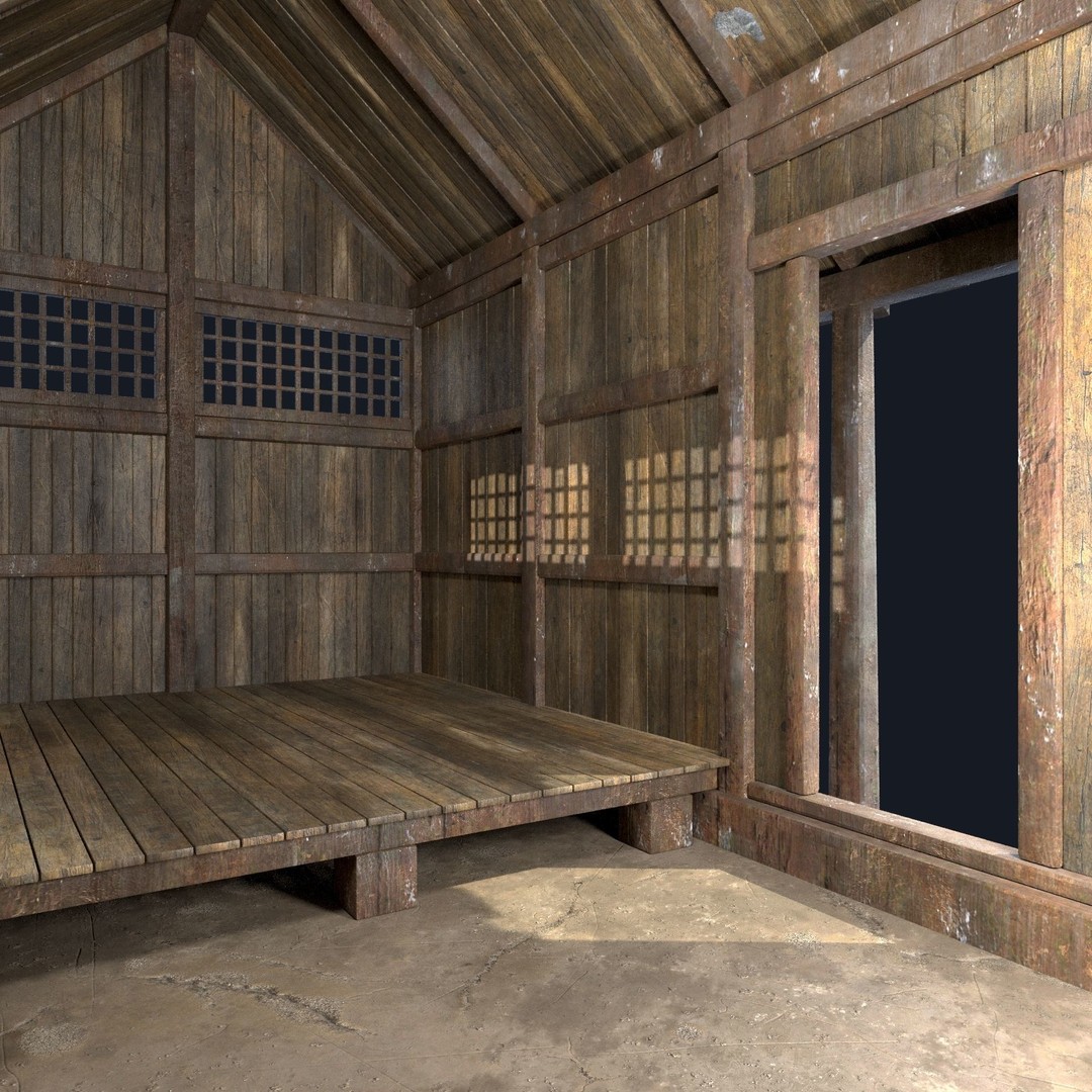 Asian House 3D Model – Low Poly Game-Ready Collection, FBX & OBJ - View 6