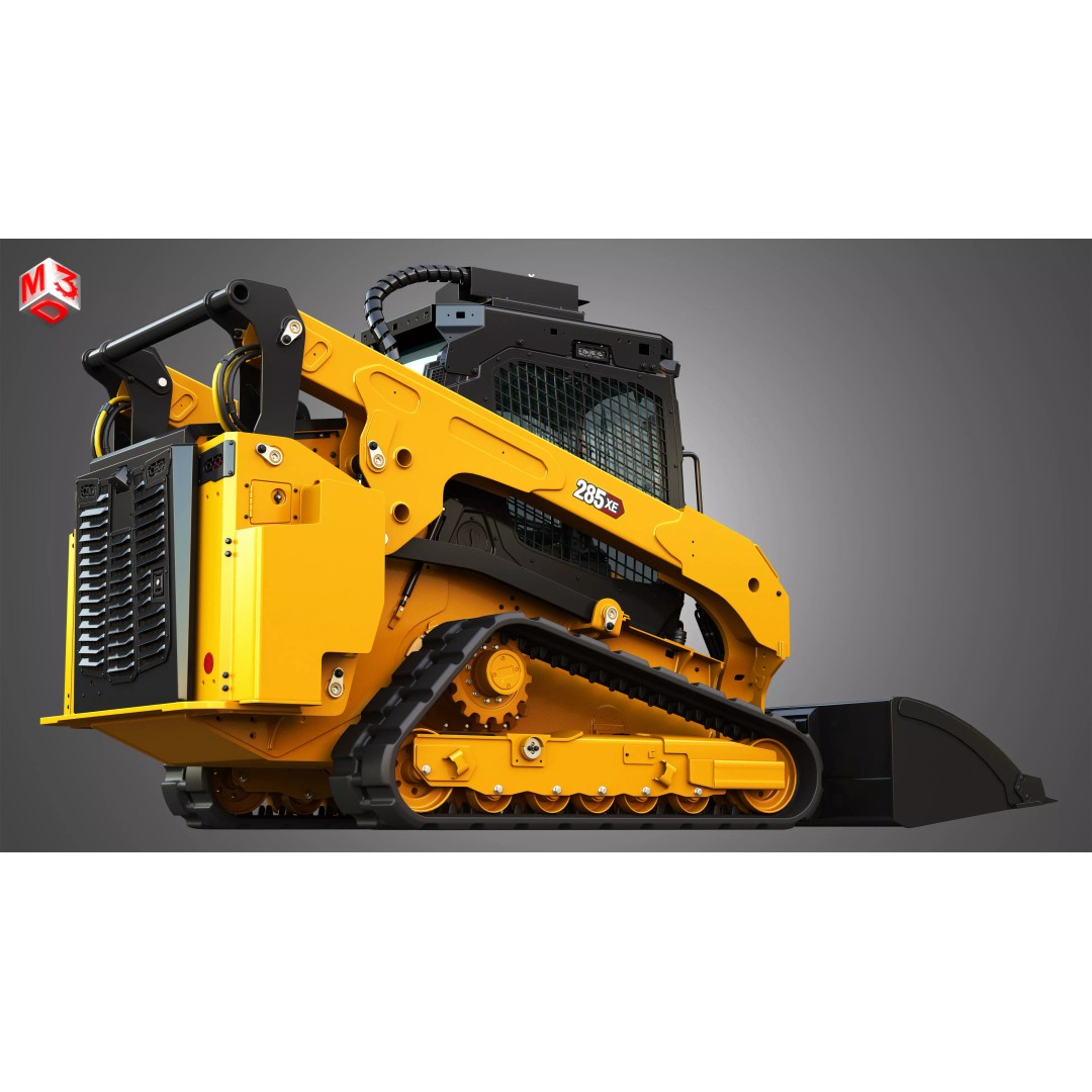285XE Compact Track Loader 3D Model – High Poly Vehicle Asset, FBX - View 10