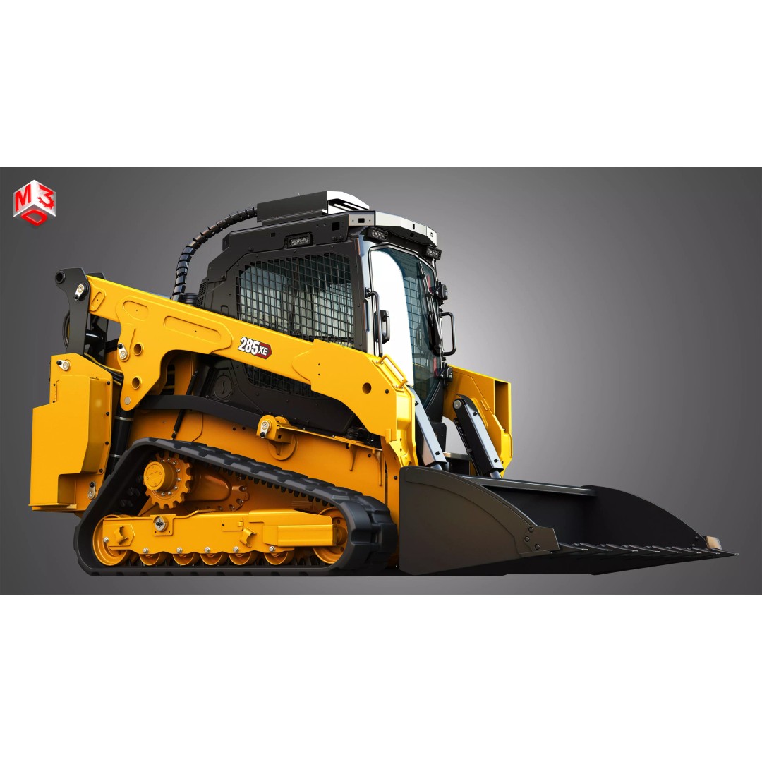 285XE Compact Track Loader 3D Model – High Poly Vehicle Asset, FBX - View 11