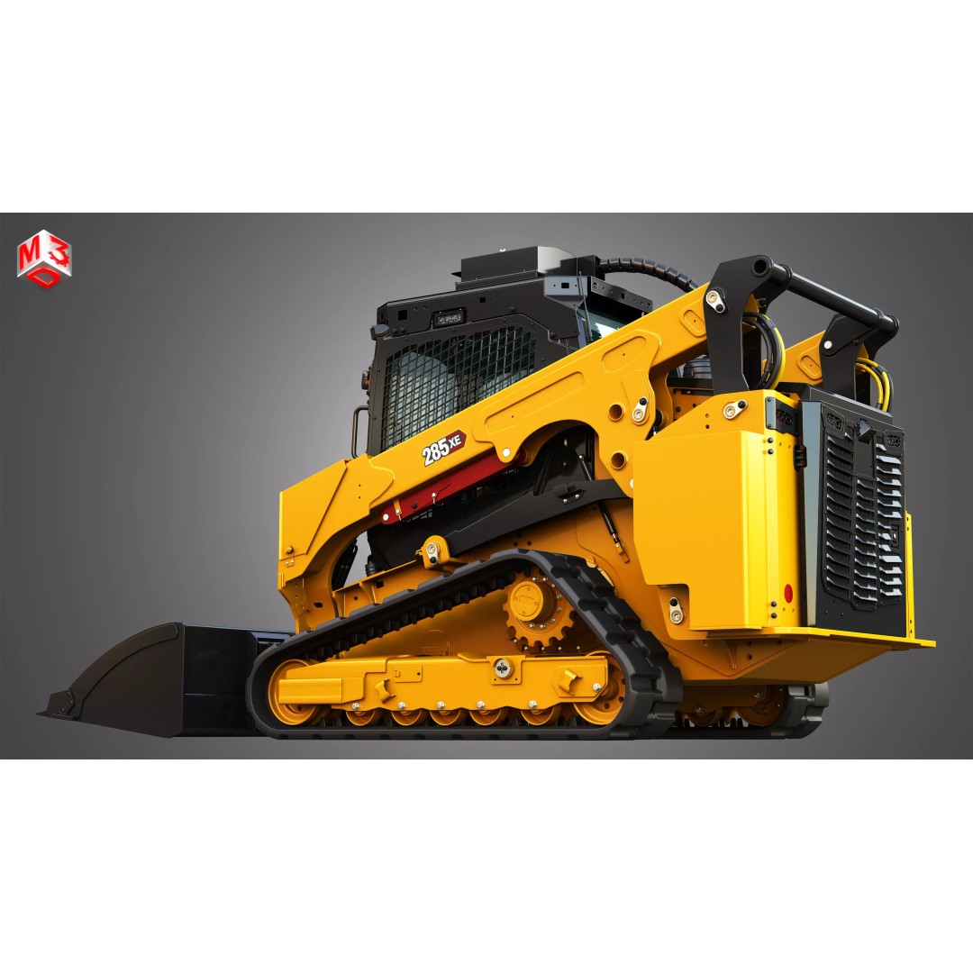285XE Compact Track Loader 3D Model – High Poly Vehicle Asset, FBX - View 12