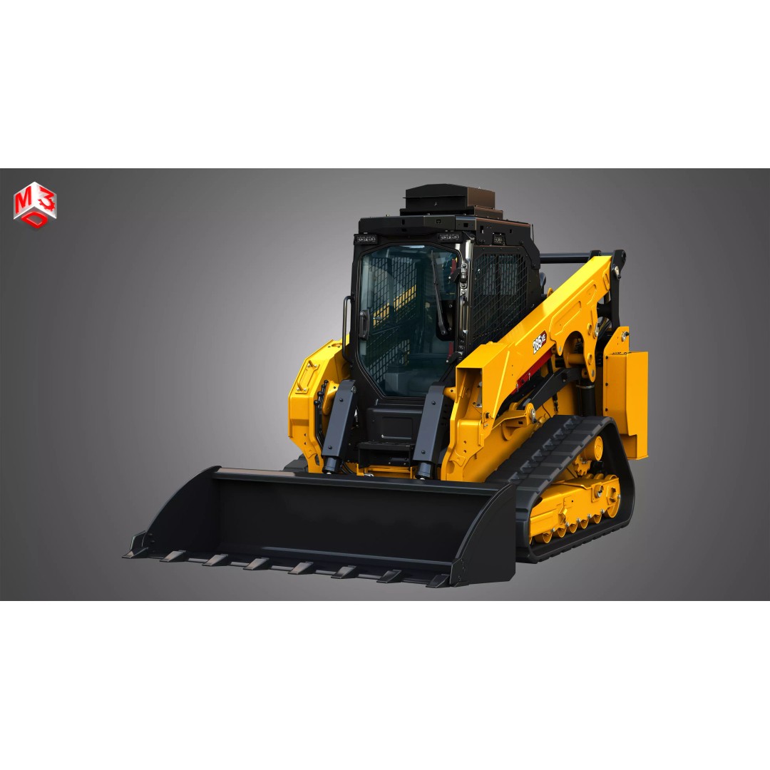 285XE Compact Track Loader 3D Model – High Poly Vehicle Asset, FBX - View 13