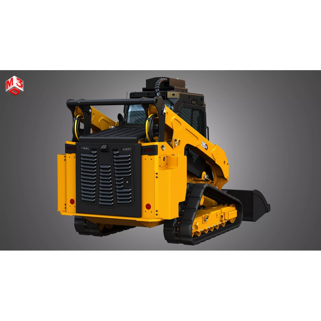 285XE Compact Track Loader 3D Model – High Poly Vehicle Asset, FBX - View 14
